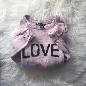 Victoria’s Secret Love graphic sweater